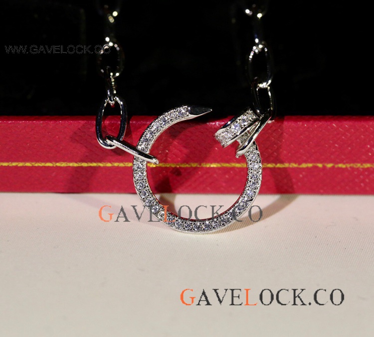 2021 New Cartier Nail Necklace with Diamond AAA Replica